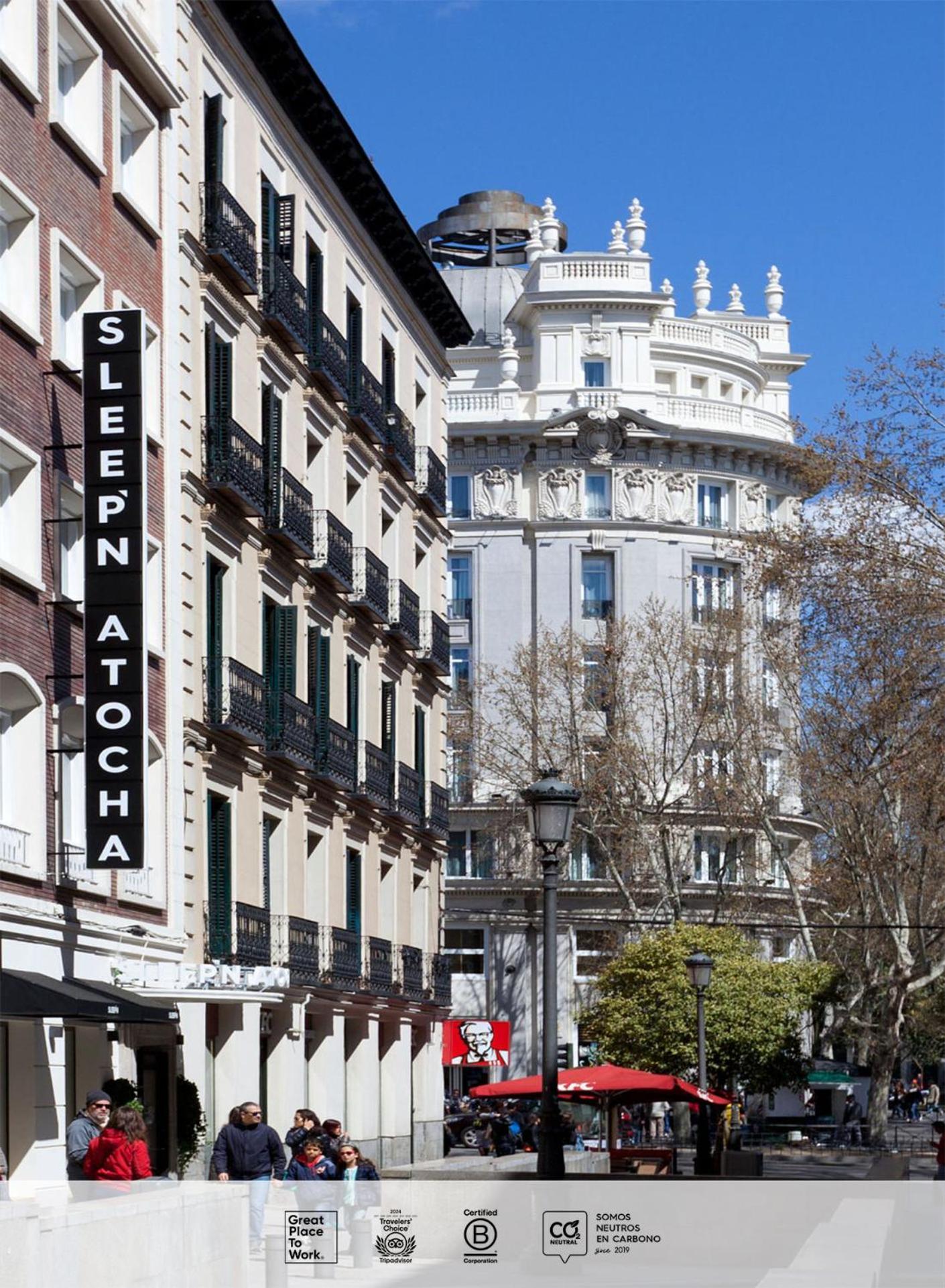 Готель Sleep'N Atocha - B Corp Certified Мадрид Екстер'єр фото